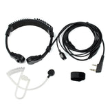 Microphone de gorge réglable et oreillette à tube acoustique Retevis ETK002 Premium (K1 2 broches)