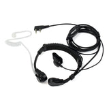 Microphone de gorge réglable et oreillette à tube acoustique Retevis ETK002 Premium (K1 2 broches)