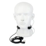 Microphone de gorge réglable et oreillette à tube acoustique Retevis ETK002 Premium (K1 2 broches)