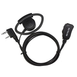 Retevis EEK012 Adjustable D-Shape Earpiece with PTT Mic (2-Pin)