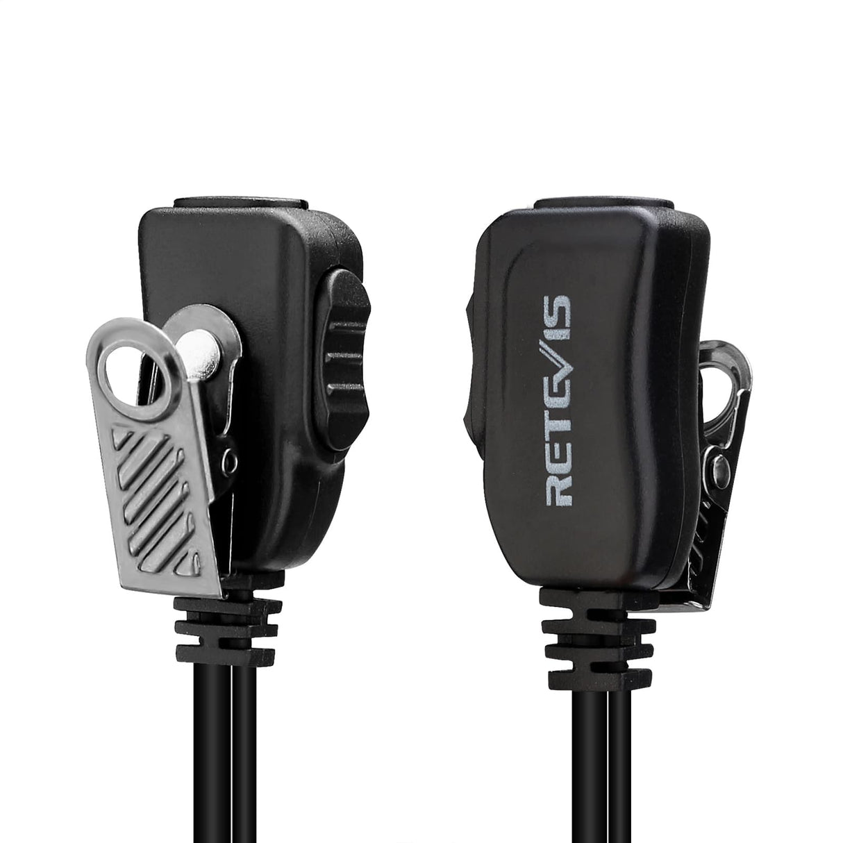 Retevis EEK012 Adjustable D-Shape Earpiece with PTT Mic (2-Pin)