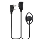 Retevis EEK012 Adjustable D-Shape Earpiece with PTT Mic (2-Pin)
