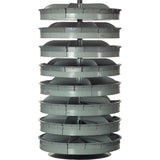 Rotabin® Storage Units, 500 lbs. Capacity per Level, 6 Level, 50" H x 34" Dia.