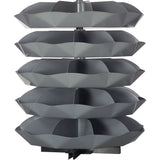 Rotabin® Storage Units, 625 lbs. Capacity per Level, 5 Level, 56" H x 44" Dia.