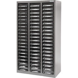 KPC-300 Parts Cabinet, Galvanized Steel, 60 Drawers, 21-3/10" x 10-2/5" x 36-9/10", Grey