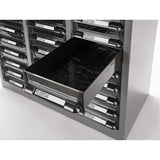KPC-300 Parts Cabinet, Galvanized Steel, 60 Drawers, 21-3/10" x 10-2/5" x 36-9/10", Grey