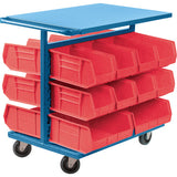 Bin Carts - Cart Only, Double-sided, 24" W x 38-1/2" D x 36-1/2" H