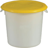Round Storage Containers, 7-4/5" H x 8-1/2" D, 3.79 L Capacity, White