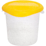Round Storage Containers, 7-4/5" H x 8-1/2" D, 3.79 L Capacity, Clear