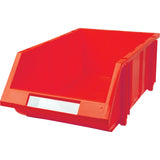 Stack & Hang Bin, 11-13/16" W x 7" H x 17-11/16" D, Red