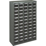 KPC-500 Parts Cabinet, Galvanized Steel, 60 Drawers, 22-3/5" x 8-7/10" x 36-9/10", Grey