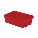 Polylewton Stack-N-Nest® Containers, 6.2" x 20.1" x 13", Red