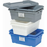 Cross Stack Bins, 11" W x 17.25" D x 12" H, Grey
