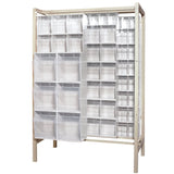 Free-Standing Tip-Out Bins Slider System, 51-1/4" W x 26" D x 77" H, 101 Drawers