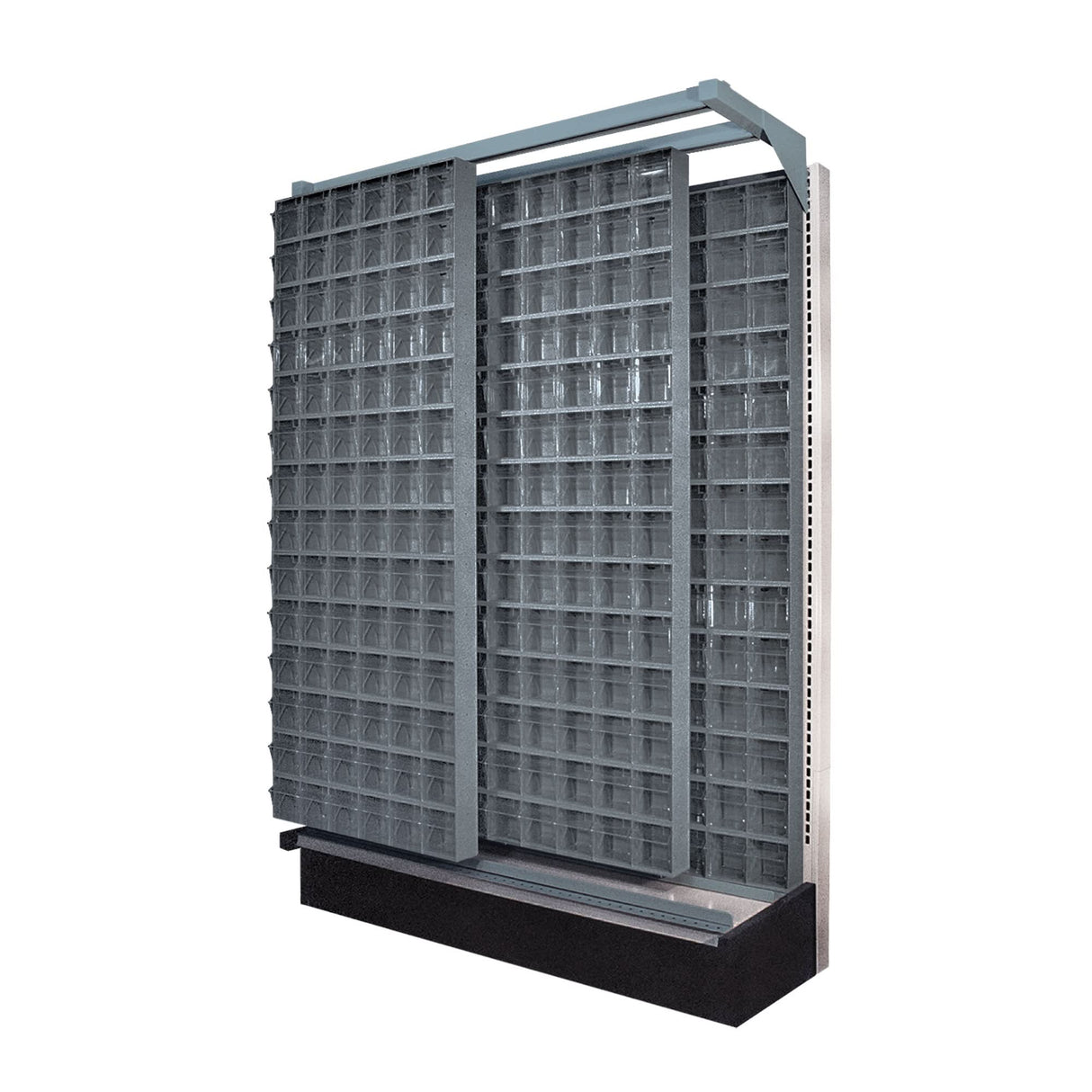 Gondola Tilt Bins Slider System, 48" W x 19" D x 75" H, 336 Drawers