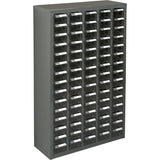 KPC-600 Parts Cabinet, Galvanized Steel, 75 Drawers, 23-1/10" x 8-7/10" x 36-9/10", Grey