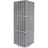 Heavy-Duty Industrial Carousel Drawer Cabinet, Steel, 384 Drawers, 27" W x 27" D x 80" H, Grey
