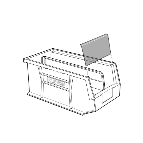 Stack & Hang Bin, 4-1/8" W x 3" H x 5-3/8" D, Yellow