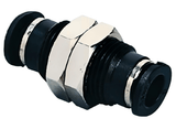 Compact Bulkhead Union 3mm Tube Push to Connect