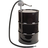 Rotary Lobe Type Drum Pump, Aluminum/Steel, Fits 55 Gal., 1 liter per revolution
