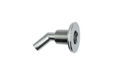 Thru Hull Fitting, 22 mm, 90° Base, Angled Connector, Boltless