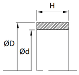 20DU12 | DU® Bushing Bearing 1.250" x 1.406" x 0.750" - Bronze Filled Teflon/Steel