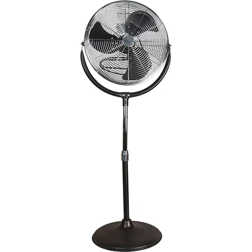 High-Velocity Pedestal Fan, Commercial, 3 Speed, 20" Diameter