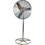 Stainless Steel Food Service Washdown Air Circulating Fans, Industrial, 1 Speed, 30" Diameter