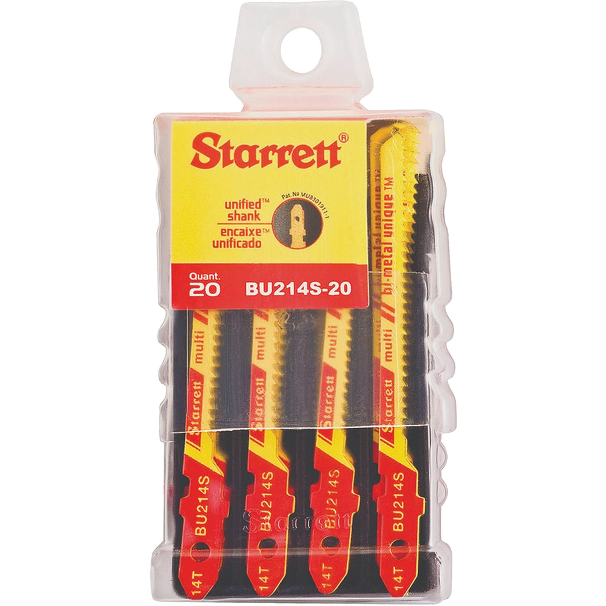 Unified Shank® Jig Saw Blades, Bi-Metal, 2" L, 14 TPI