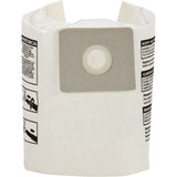 Single-Ply Wet/Dry Vacuum Bags, 3 US gal.