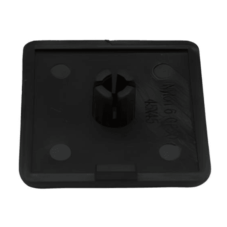 Embout 31,75 mm x 31,75 mm x 6,35 mm en plastique noir pour rainure en T série 30