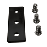Embout 1" x 3" en plastique noir avec vis en acier inoxydable | Fente en T série 10
