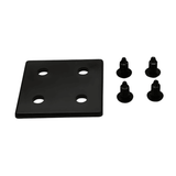Embout 3" x 3" Noir Plastique à Insertion | Profilés T-Slot Série 15