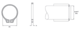 External Retaining Ring (N1400) 2.625" - Carbon Steel
