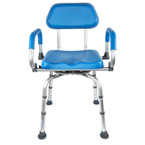 EZee Life CH2075 Swivel Shower Chair | 360 Seat Padded Arms 350 lb Canada