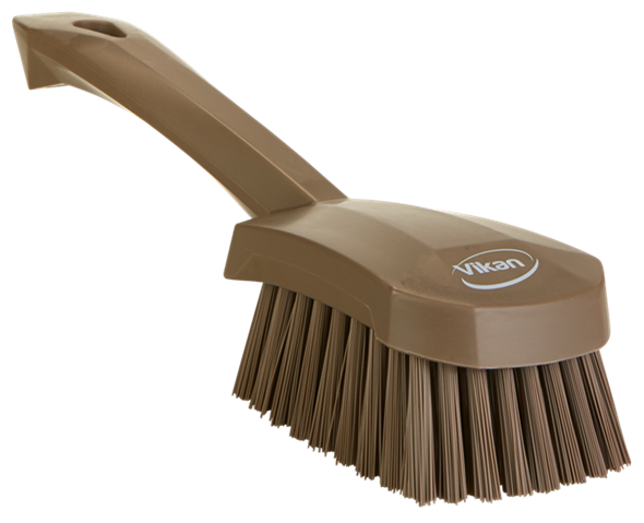 Washing Brush w/short Handle, 10.6", Stiff