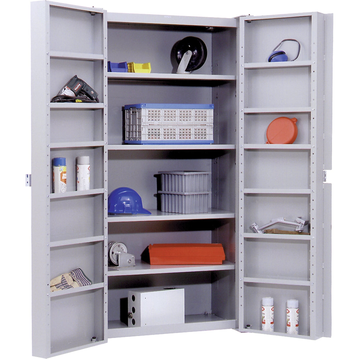 Deep Door Storage Cabinet, 38" W x 24" D x 72" H, 4 Shelves