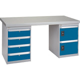 Steel Wood-Filled Workbench Tops