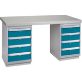 Pre-Designed Workbench, 60" W x 24" D x 34" H, 2500 lbs. Capacity
