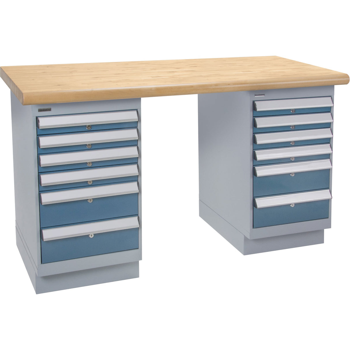 Pre-Designed Workbench, Dual Drawers, 2500 lbs. Cap., 72" W x 30" D, 34" H