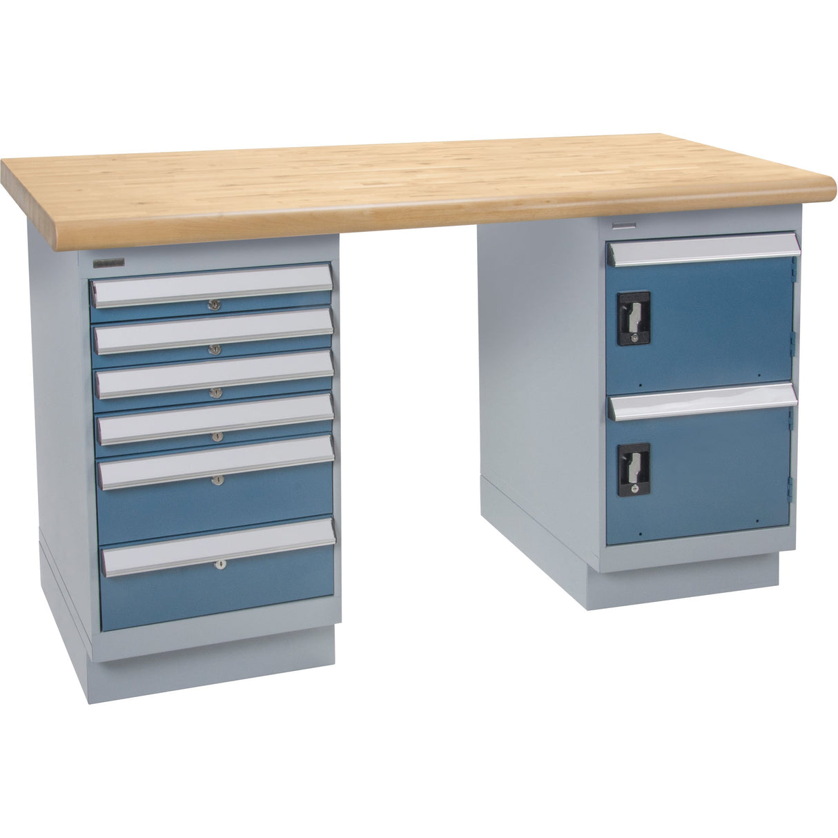 Heavy-Duty Workbench, Door & Drawers, 1500 lbs. Cap., 60" W x 36" D, 34" H