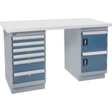 Pre-Designed Workbench, 60" W x 36" D x 34" H, 2500 lbs. Capacity