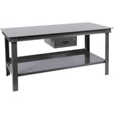 Heavy-Duty Workbench, 72" W x 36" D x 34" H, 14000 lbs. Capacity