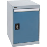 Full-Door Pedestal Workbench, 28" H x 18" W x 21" D