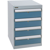 Four-Drawer Pedestal Workbench, 18" W x 21" D x 28" H
