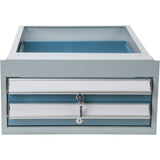 Double-Drawer Workbench, Steel, 18" W x 21" D x 9" H