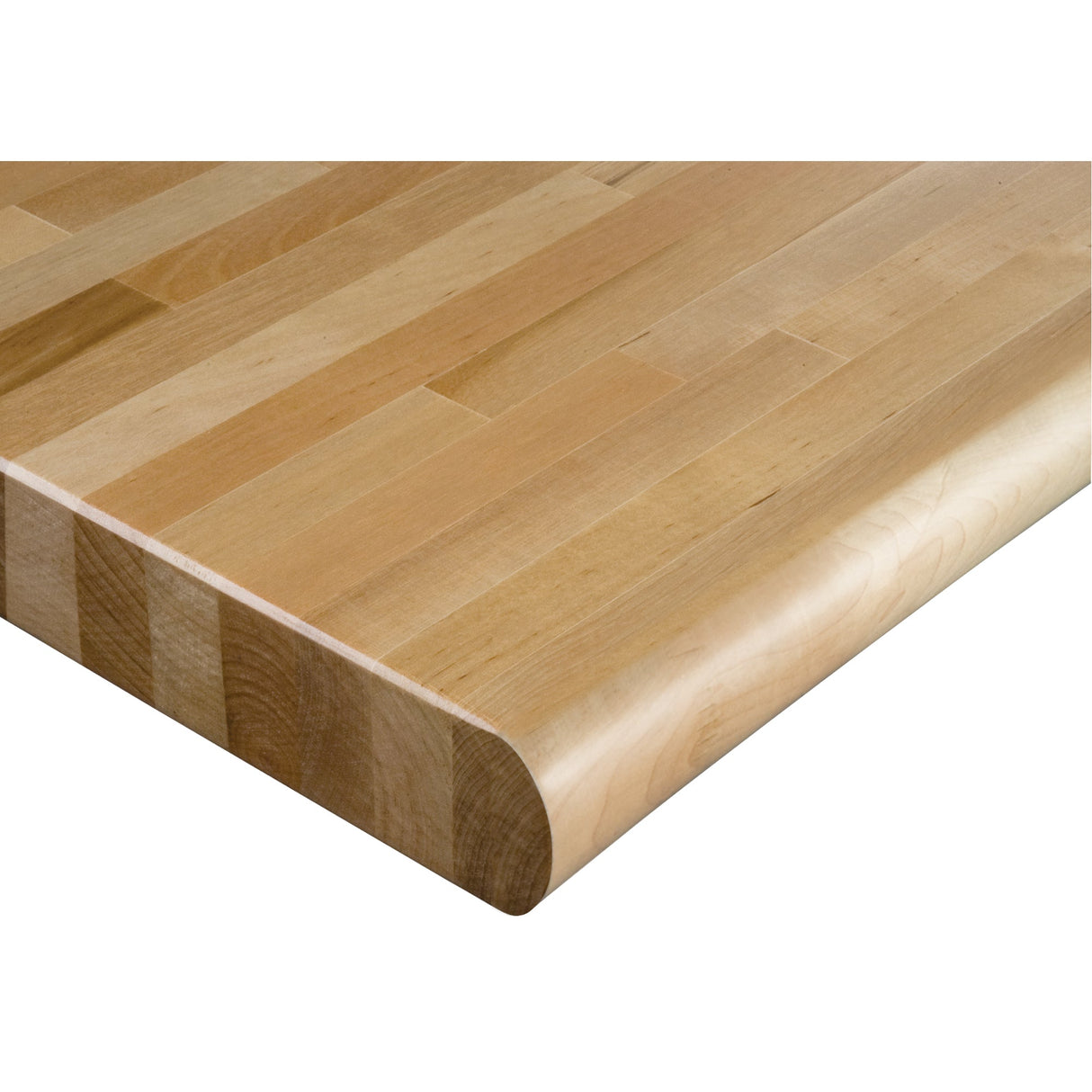Laminated Hardwood Workbench Top, 120" W x 36" D, Bullnose Edge, 1-3/4" Thick