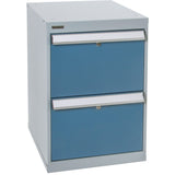 Two-Drawer Pedestal Workbench, 18" W x 21" D x 28" H