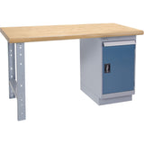 Heavy-Duty Workbench, 1500 lbs. Cap., 60" W x 24" D, 34" H