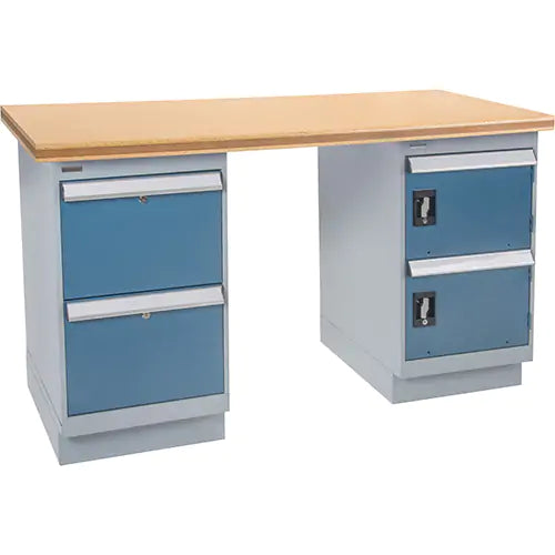 Industrial Duty Workbench, 30" W x 60" D x 34" H, 1000 lbs. Capacity